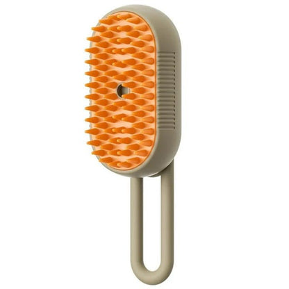 Electric Steam Pet Brush - PawPlaza