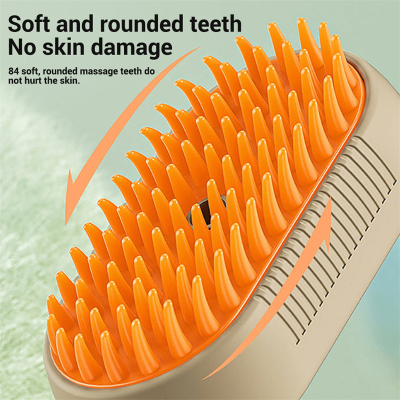 Electric Steam Pet Brush - PawPlaza