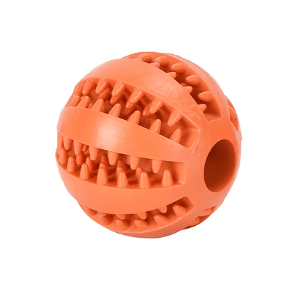 Extra - Tough Tooth Cleaning Rubber Treat Ball - PawPlaza