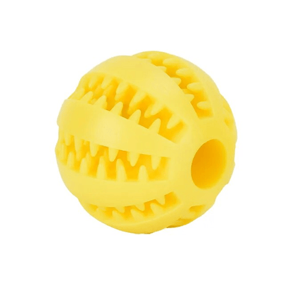 Extra - Tough Tooth Cleaning Rubber Treat Ball - PawPlaza