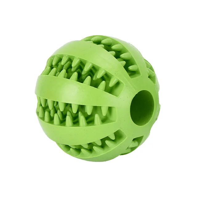 Extra - Tough Tooth Cleaning Rubber Treat Ball - PawPlaza