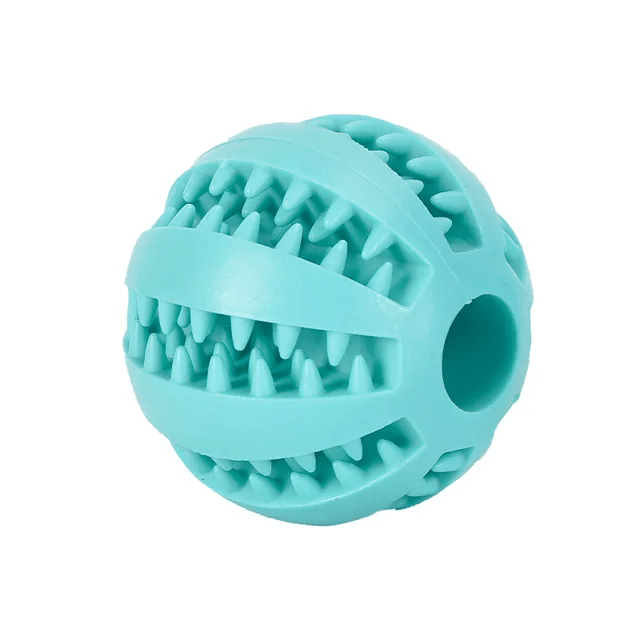 Extra - Tough Tooth Cleaning Rubber Treat Ball - PawPlaza