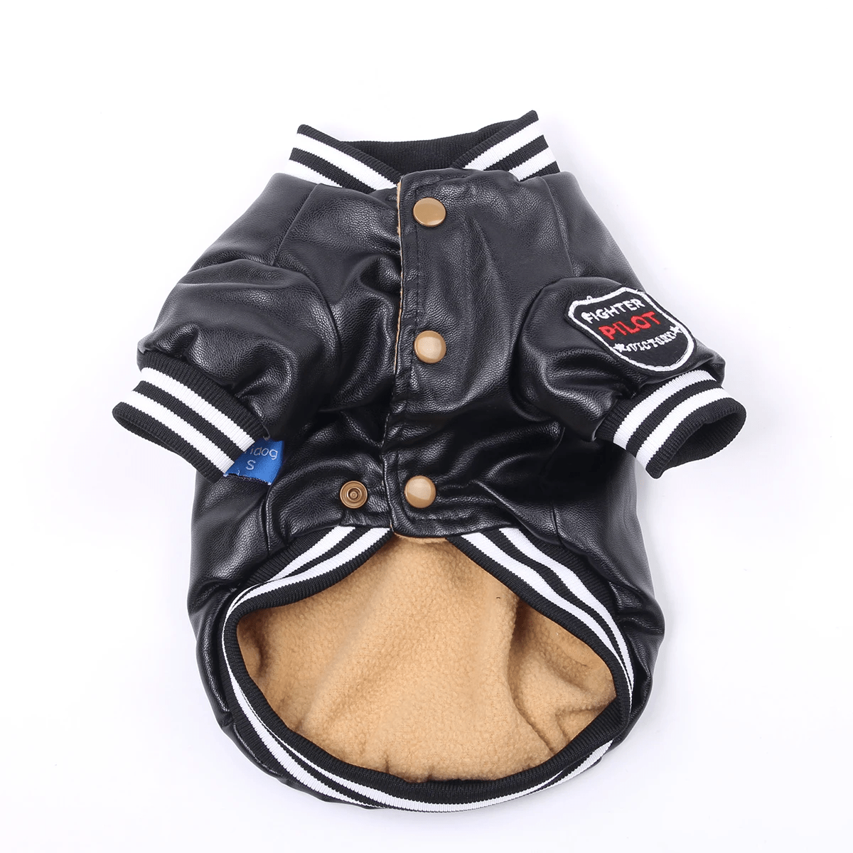 Fighter Pilot Leather Jacket - PawPlaza
