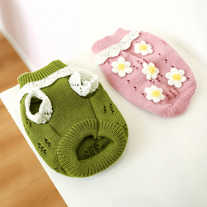 Floral Blossom Sweater - PawPlaza