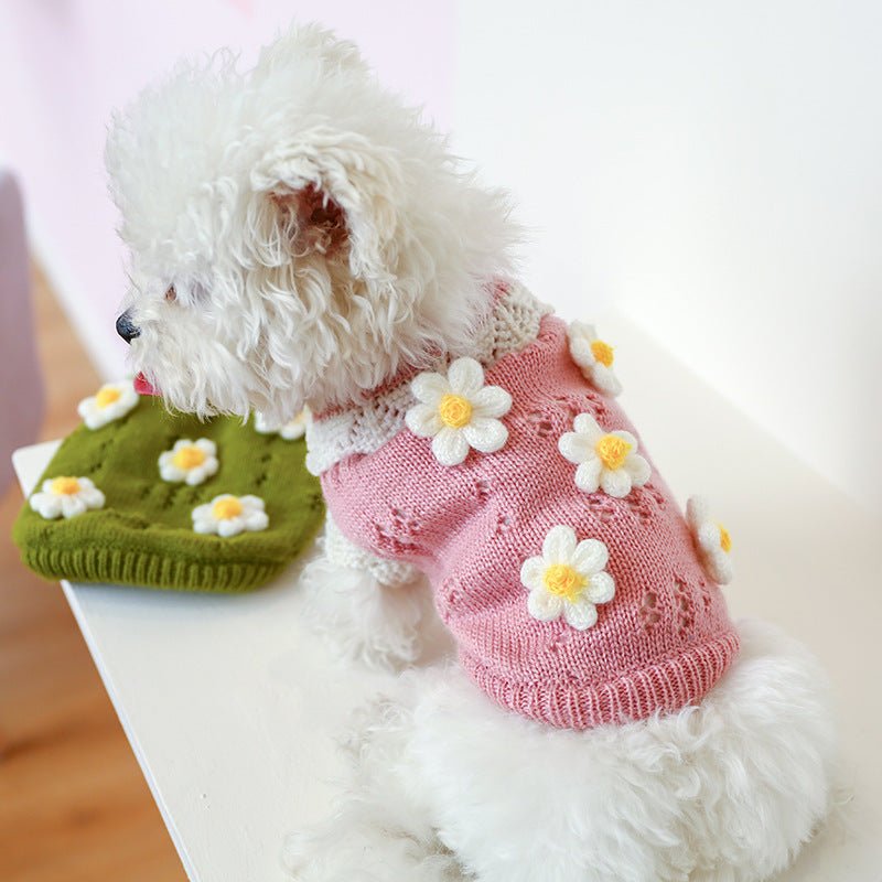 Floral Blossom Sweater - PawPlaza