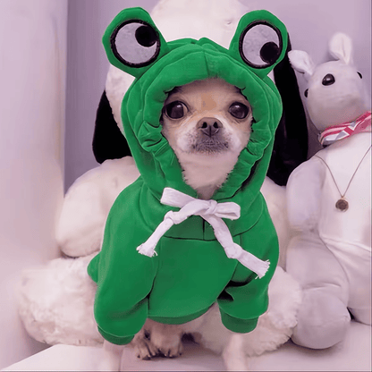 Frog Hoodie Pet Costume - PawPlaza