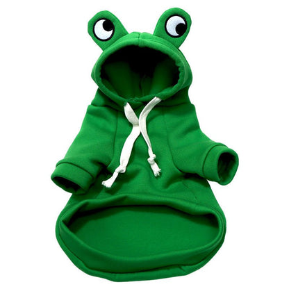 Frog Hoodie Pet Costume - PawPlaza