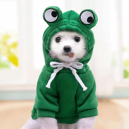 Frog Hoodie Pet Costume - PawPlaza