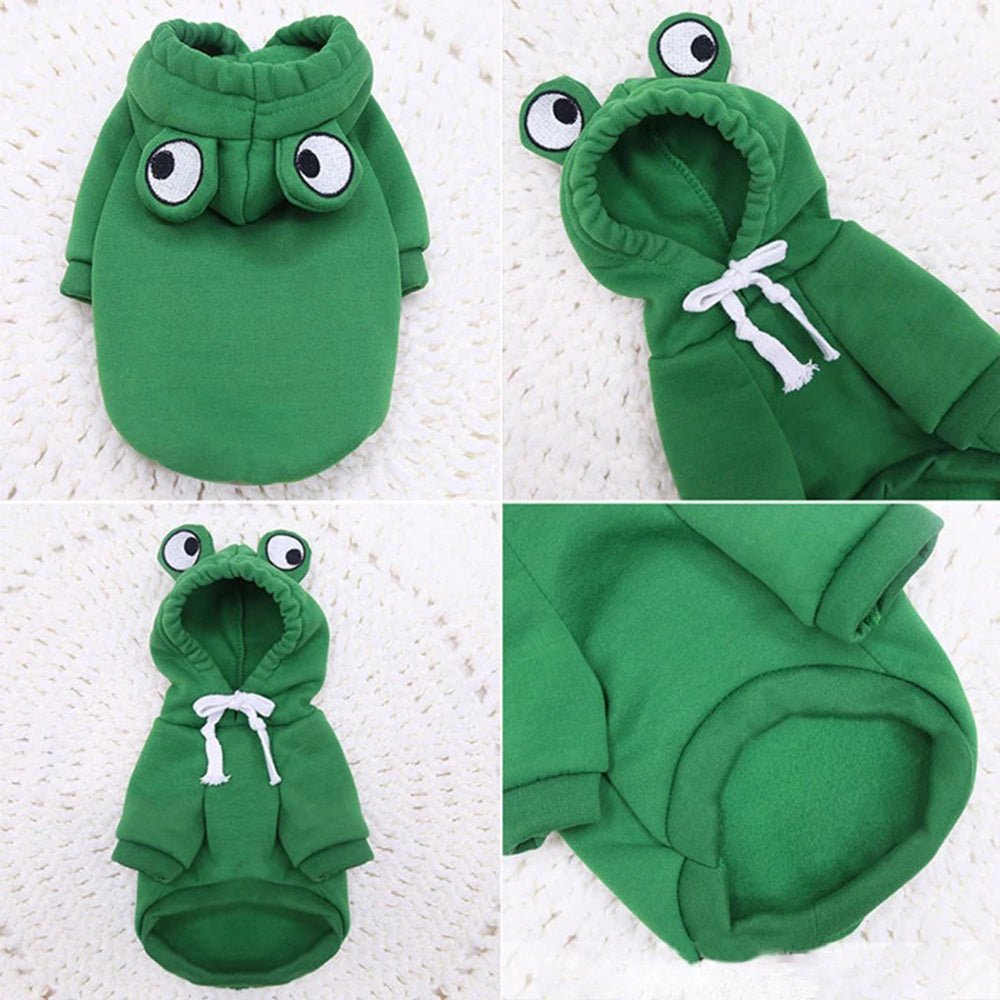 Frog Hoodie Pet Costume - PawPlaza