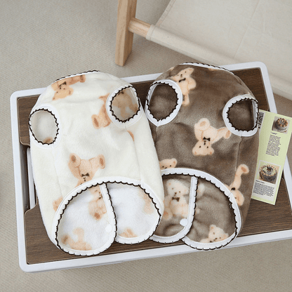 Hazel Teddy Velvet Vest - PawPlaza