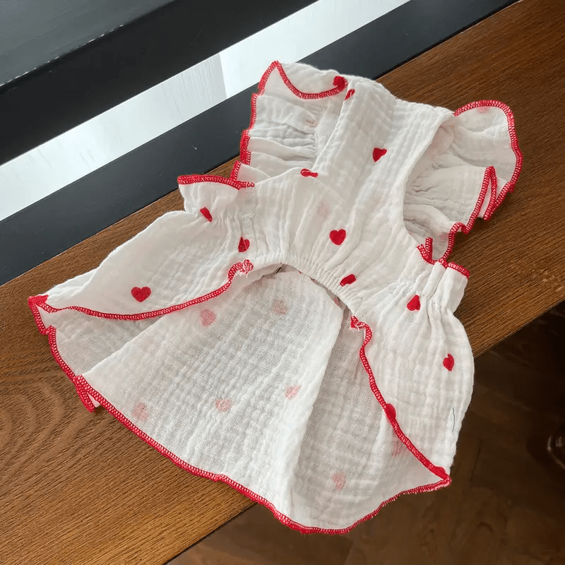 Heart Bow Love Summer Dress - PawPlaza