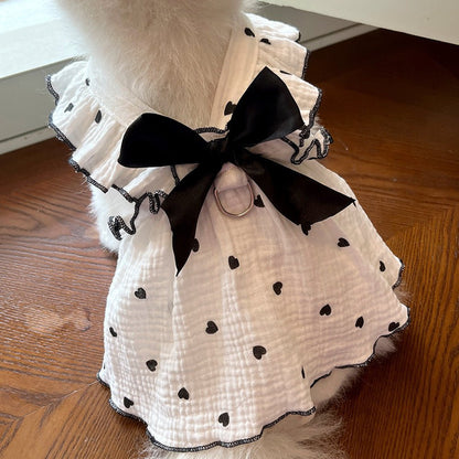 Heart Bow Love Summer Dress - PawPlaza