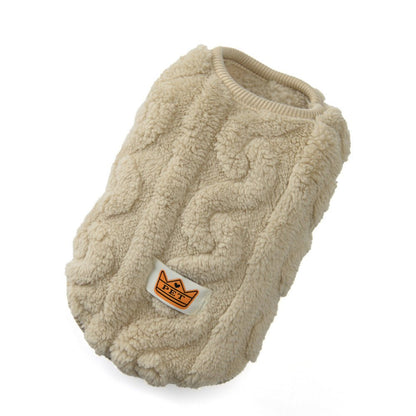 Heart Twist Fleece Vest - PawPlaza