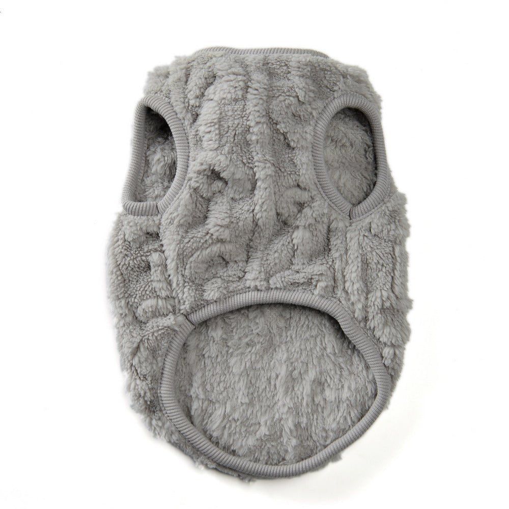 Heart Twist Fleece Vest - PawPlaza