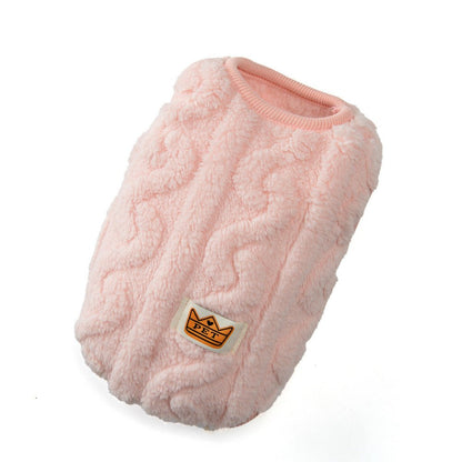 Heart Twist Fleece Vest - PawPlaza