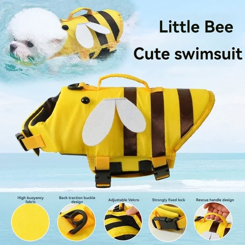 Honey Bee Dog Life Jacket - PawPlaza