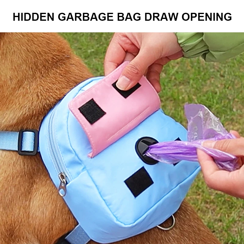 Travel Backpack with Poop Bag Storage