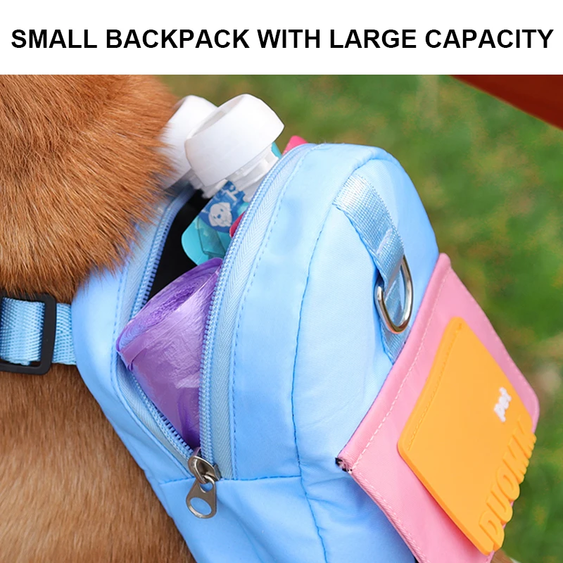 Travel Backpack with Poop Bag Storage