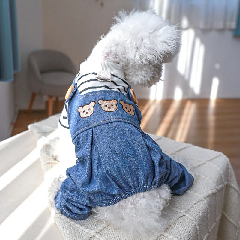 Balloon Suspender Pants Denim Overalls