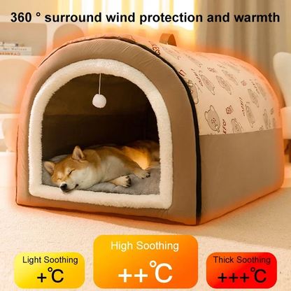 Cozy Dog House with Super Soft Bed