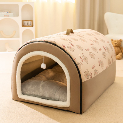 Cozy Dog House with Super Soft Bed