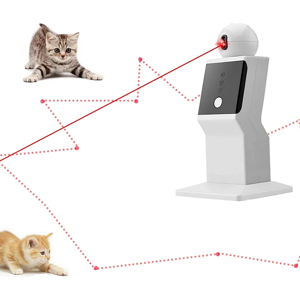 Intelligentes LED-Laserroboter-Katzenspielzeug mit automatischem Laserpointer