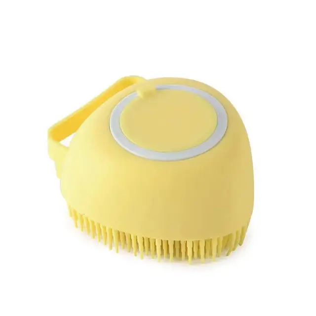 Shampoo Soap Dispensing Silicone Pet Bath Brush