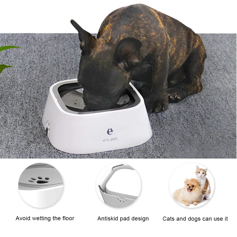 2L Anti-Spill Non-Slip Travel Water Bowl