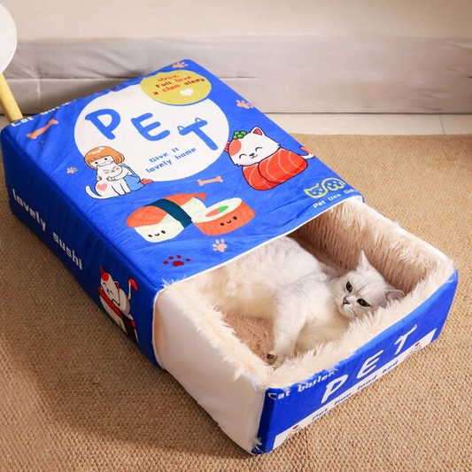 Japanese Sushi Pancake Box Cat Nest