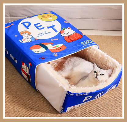 Japanese Sushi Pancake Box Cat Nest