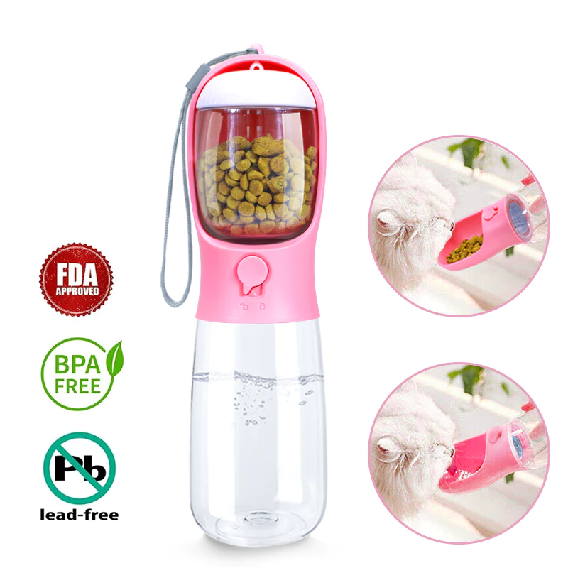 2 in 1 Space-Saving Water Bottle