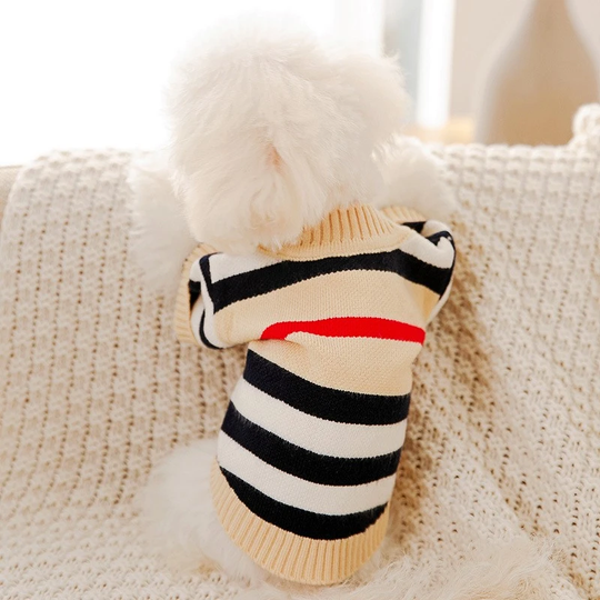 Striped Knitted Cardigan