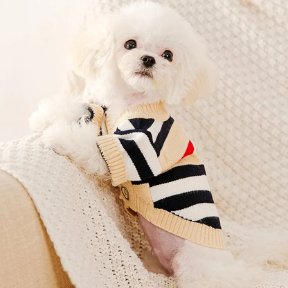 Striped Knitted Cardigan