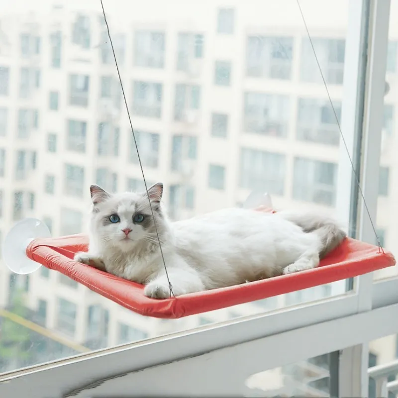 Fenster-Katzenbett-Hängematte, robuster, sonniger Fenstersitz zum Aufhängen