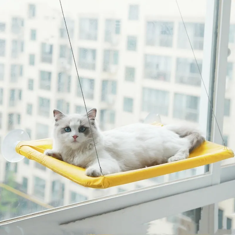 Fenster-Katzenbett-Hängematte, robuster, sonniger Fenstersitz zum Aufhängen