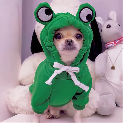 Frog Hoodie Pet Costume