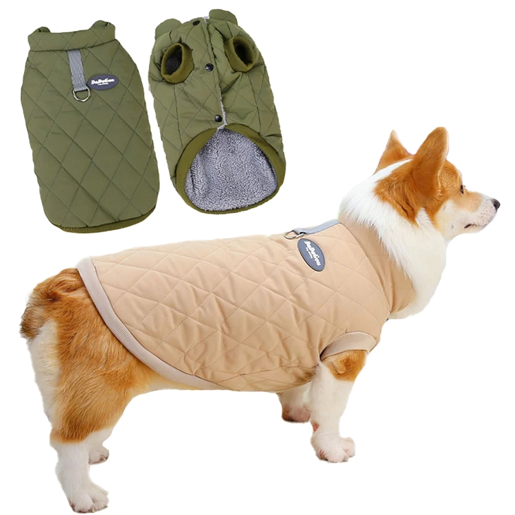 Dachshund Corgi Argyle Cotton-Padded Vest