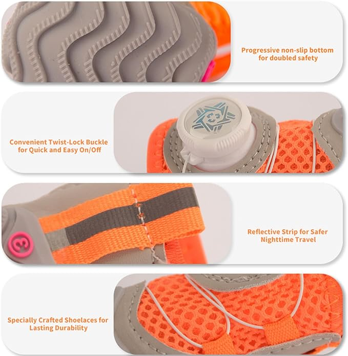 Twisty-Style Mesh Dog Shoes