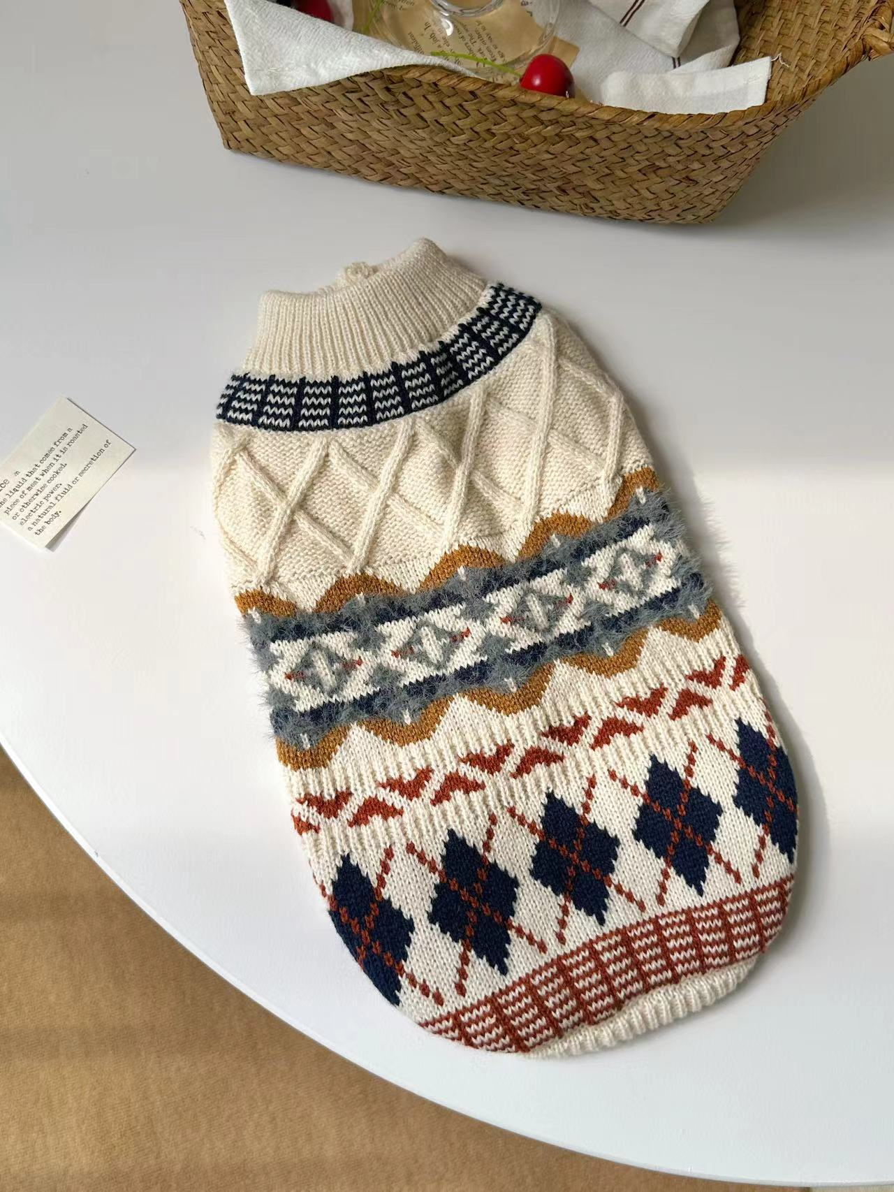 Handmade Diamond Winter Sweater