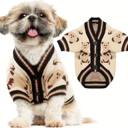Soft Knitted Bear Cardigan