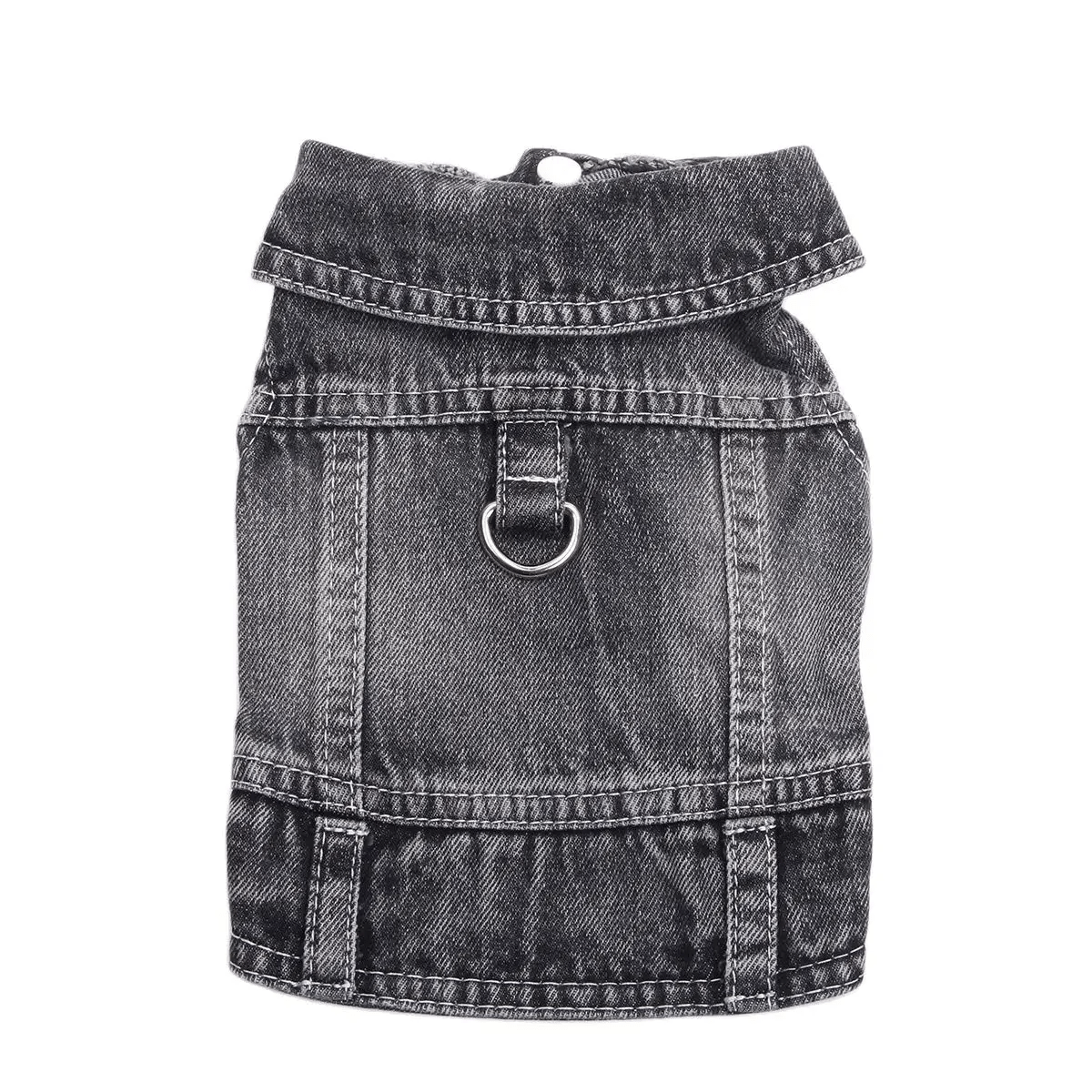 Indigo Denim Harness Vest - PawPlaza