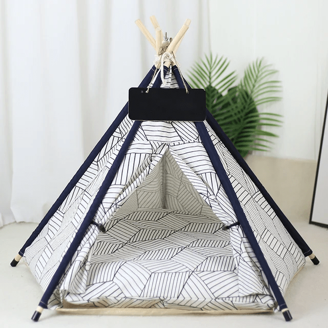 Indoor Tipi Tent Pet House - PawPlaza