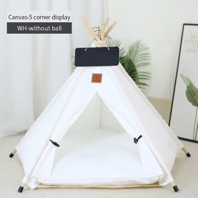 Indoor Tipi Tent Pet House - PawPlaza