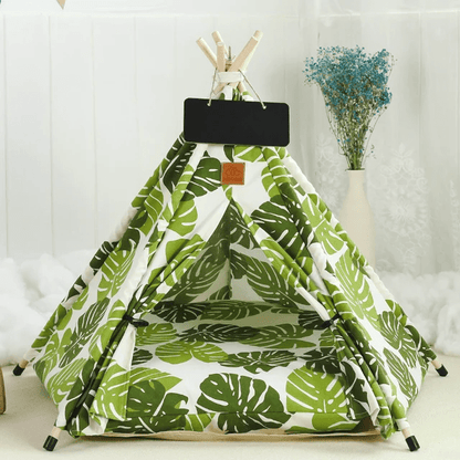 Indoor Tipi Tent Pet House - PawPlaza