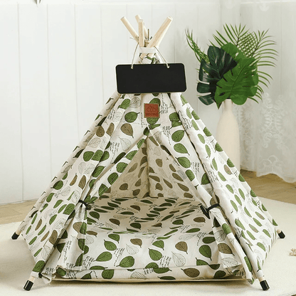 Indoor Tipi Tent Pet House - PawPlaza