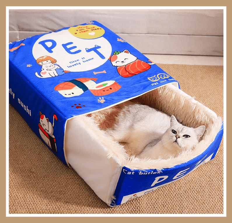 Japanese Sushi Pancake Box Cat Nest - PawPlaza