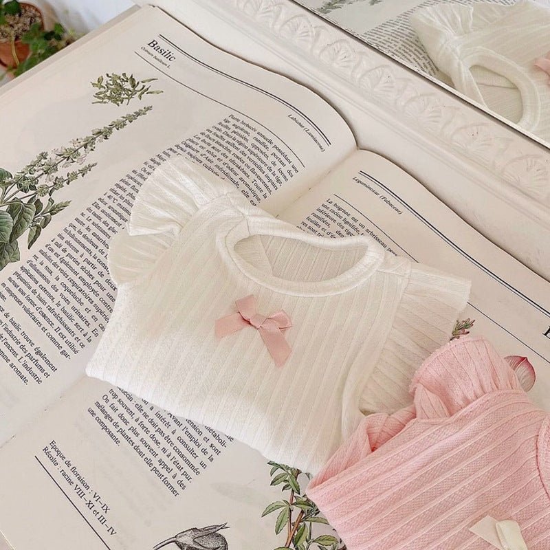 Light Elegant Ribbon Dress - PawPlaza