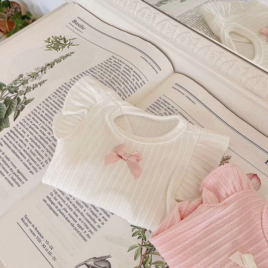 Light Elegant Ribbon Dress - PawPlaza