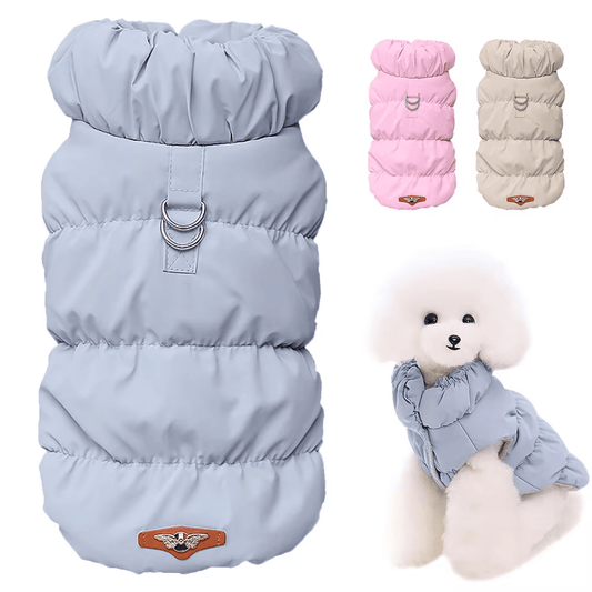 Macaron Puffer Harness Vest - PawPlaza