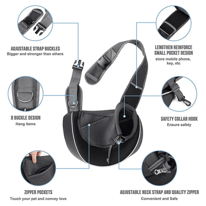 Mesh Puppy Shoulder Bag - PawPlaza